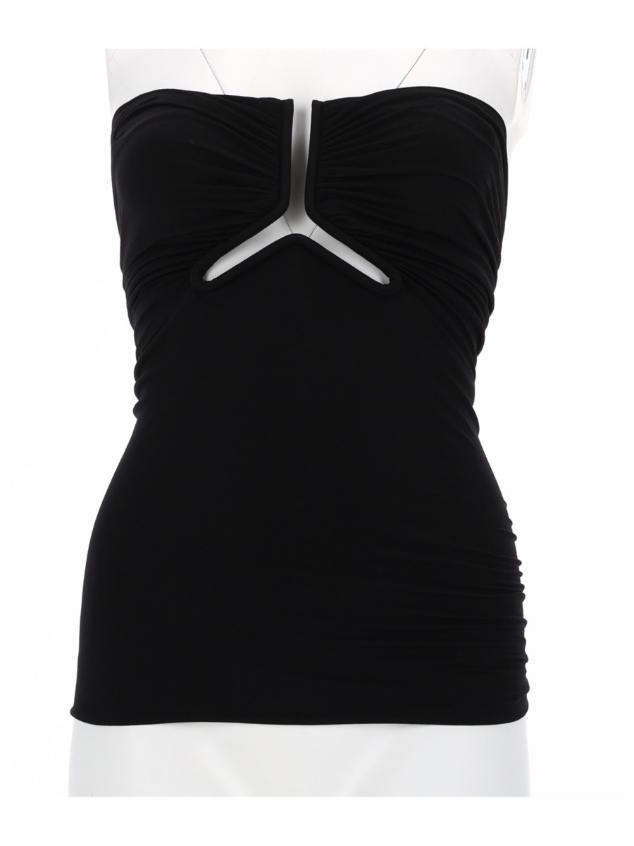 RICK OWENS "ALANNAH PRONG BUSTIER" TOP