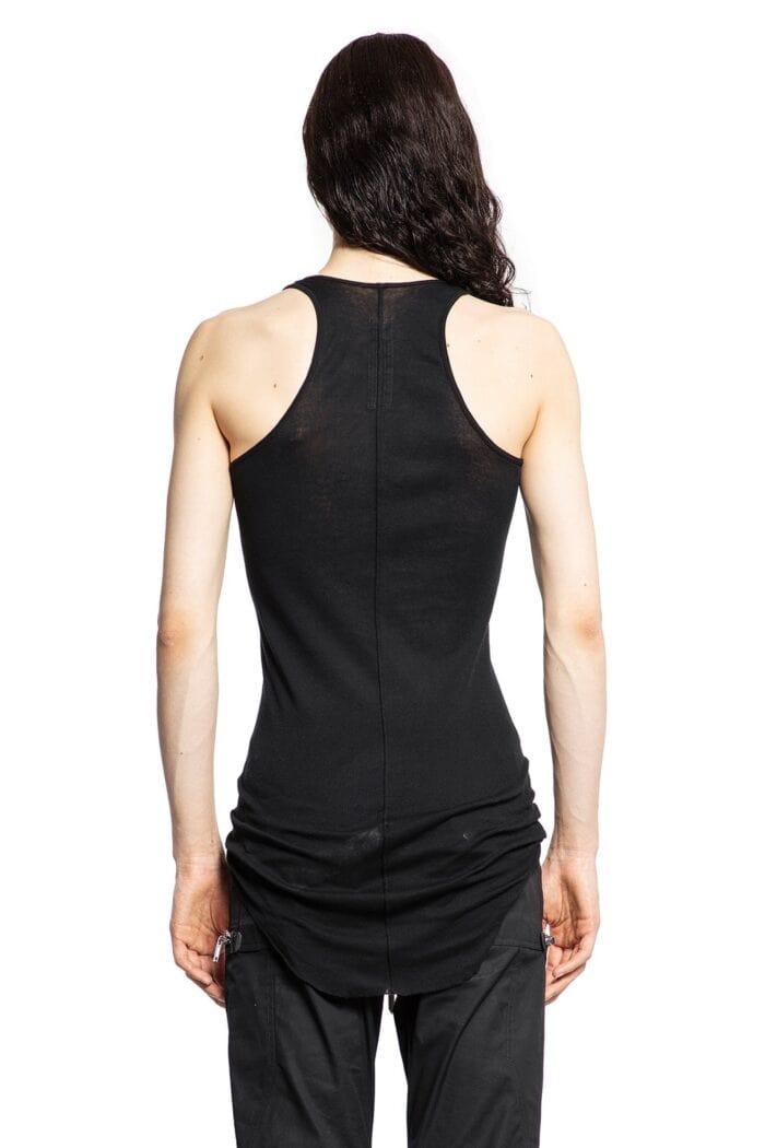 RICK OWENS Basic Rib Tank In Mini Rib Jersey