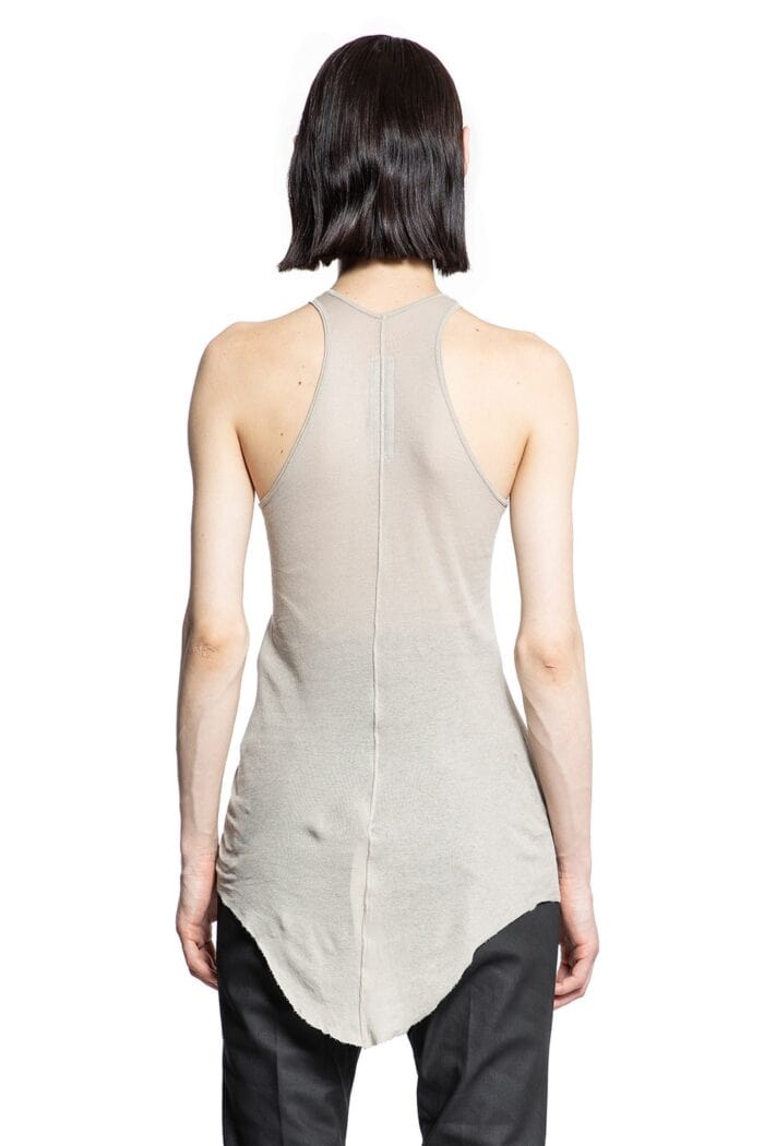 RICK OWENS Basic Rib Tank In Mini Rib Jersey