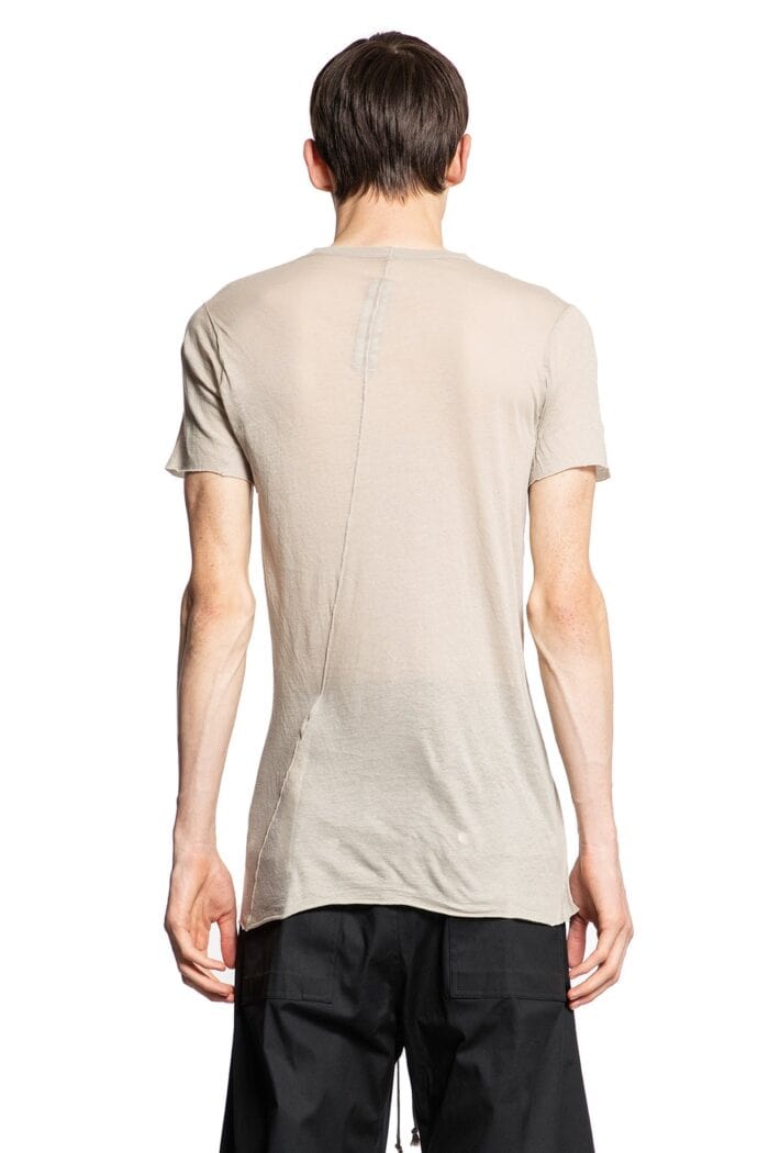 RICK OWENS Basic Short Sleeve Tee In Unstable Cotton