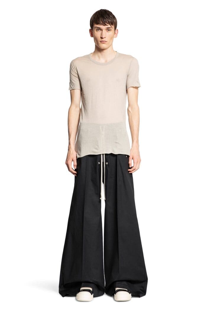 RICK OWENS Basic Short Sleeve Tee In Unstable Cotton