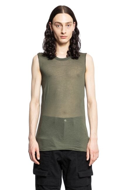 RICK OWENS Basic Sleeveless Tee In Unstable Cotton