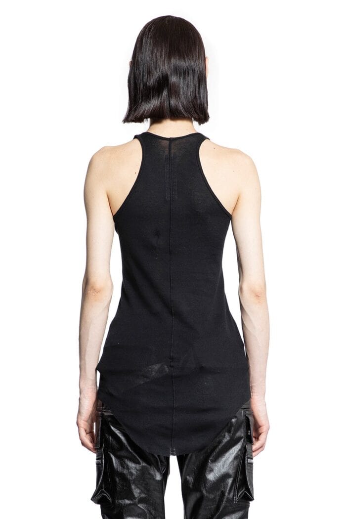 RICK OWENS Basic Tank Top In Mini Rib Jersey