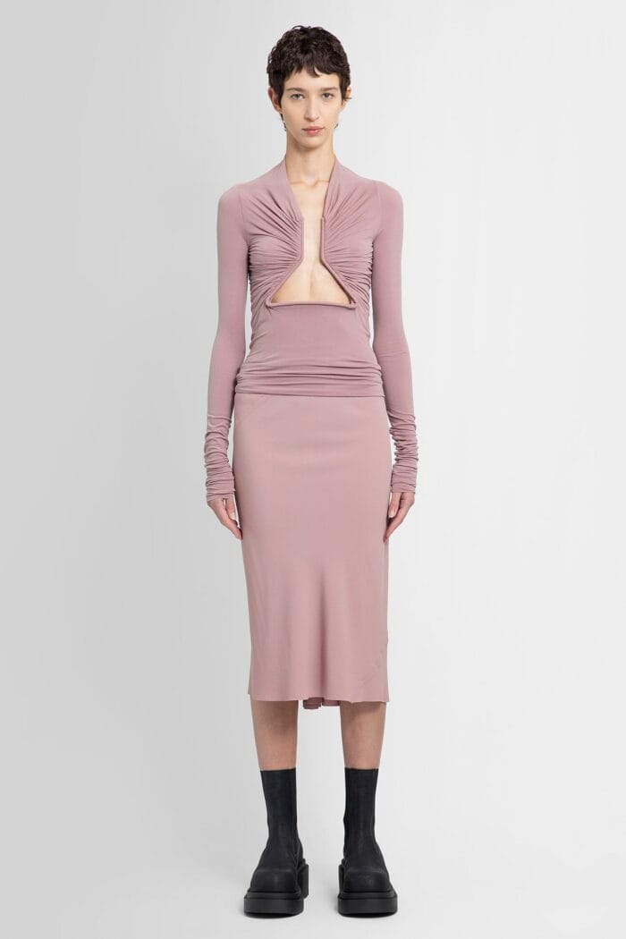 RICK OWENS Bias Skirt In Cocoon Silk