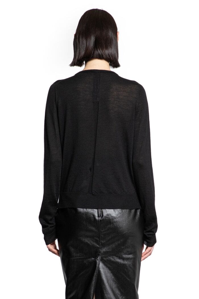 RICK OWENS Biker Level Round Neck In Wool