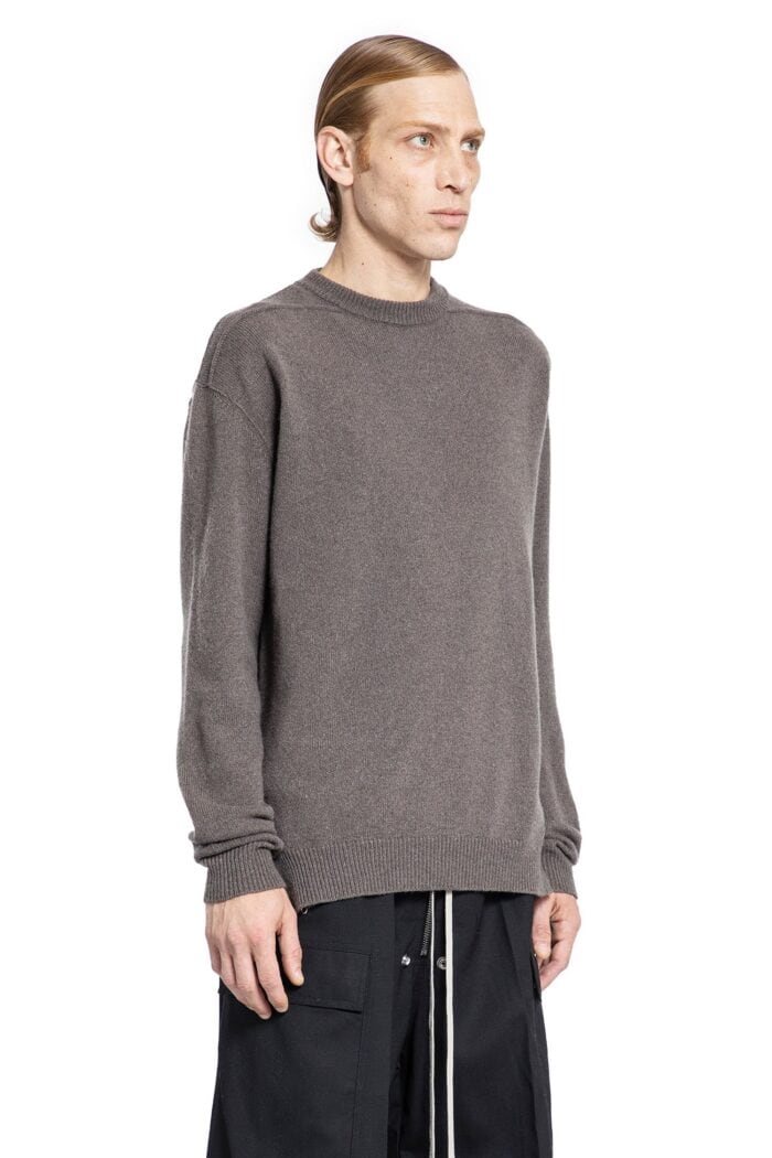 RICK OWENS Boiled Recycled Cashmere Crewneck Knitwear