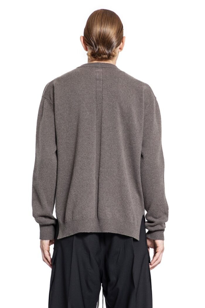 RICK OWENS Boiled Recycled Cashmere Crewneck Knitwear