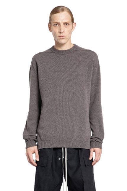 RICK OWENS Boiled Recycled Cashmere Crewneck Knitwear