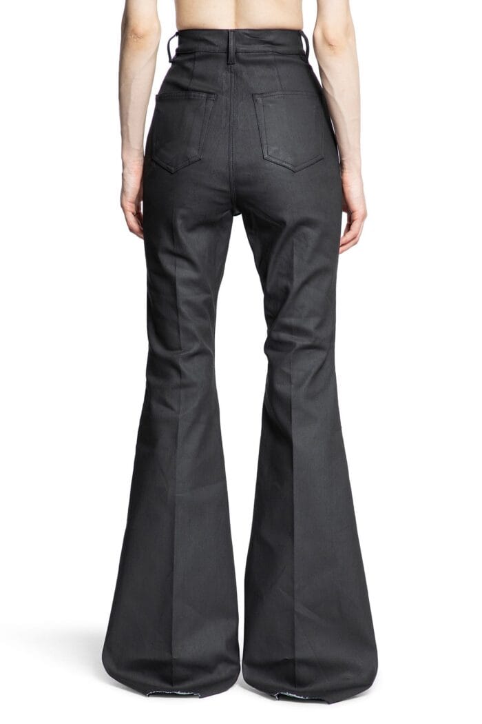 RICK OWENS Bolan Bootcut In Coated Stretch Denim