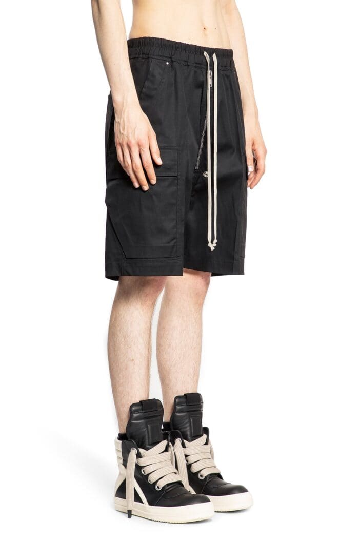 RICK OWENS Cargobela Shorts In Heavy Cotton Poplin