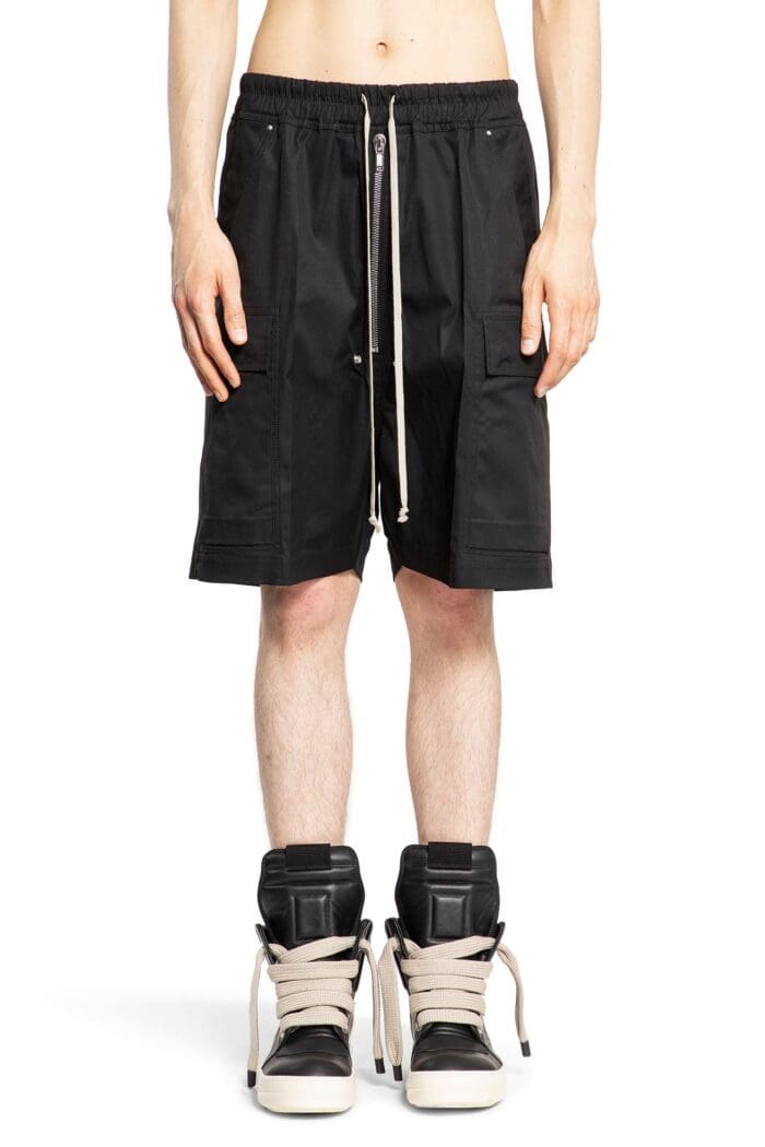 RICK OWENS Cargobela Shorts In Heavy Cotton Poplin