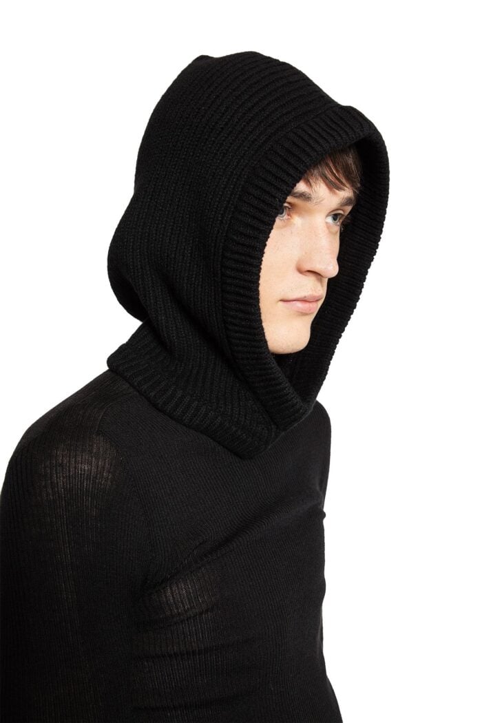 RICK OWENS Cashmere Knitted Hood