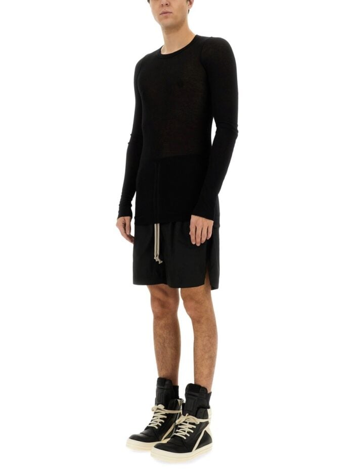RICK OWENS COTTON BERMUDA SHORTS