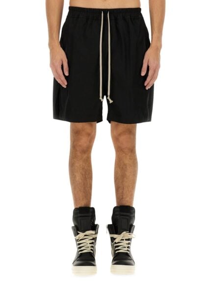 RICK OWENS COTTON BERMUDA SHORTS