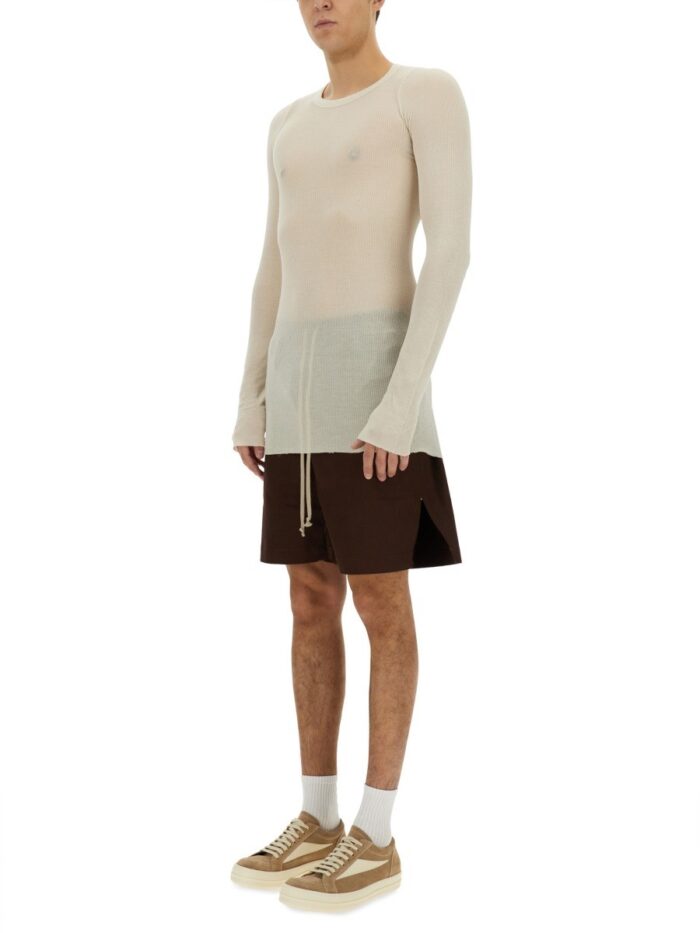 RICK OWENS COTTON BERMUDA SHORTS