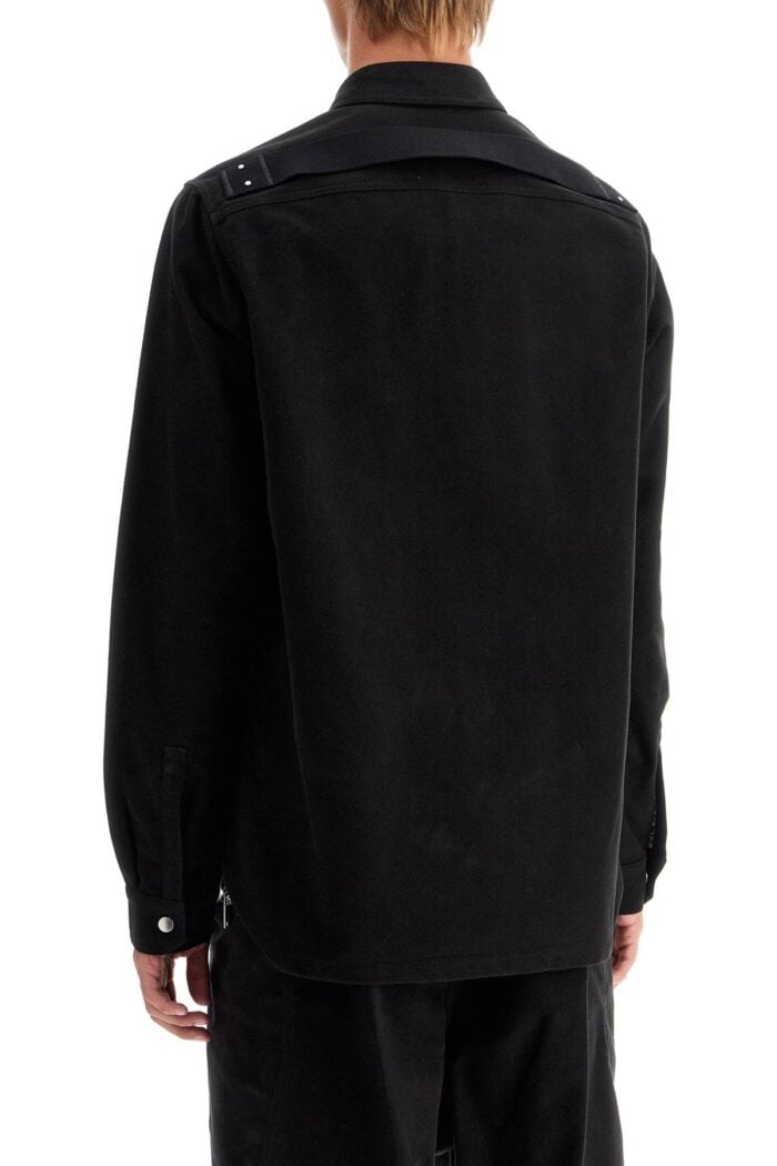 RICK OWENS Cotton Twill Outer Shirt For