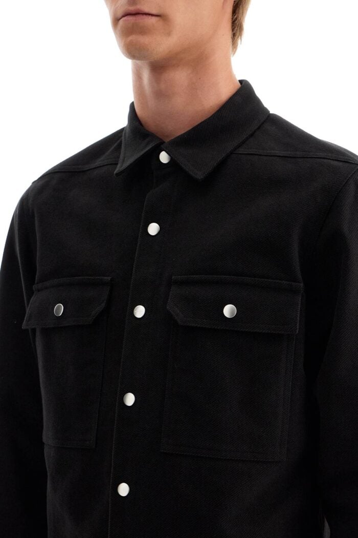 RICK OWENS Cotton Twill Outer Shirt For