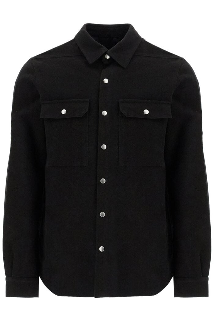 RICK OWENS Cotton Twill Outer Shirt For