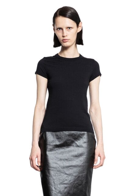 RICK OWENS Cropped Level Tee In Classic Cotton Jersey