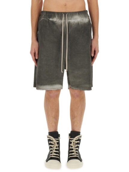 RICK OWENS DENIM BERMUDA SHORTS
