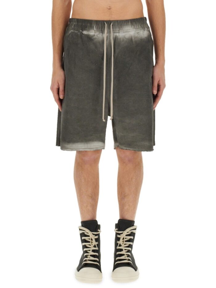 rick owens denim bermuda shorts RICK OWENS DENIM BERMUDA SHORTS