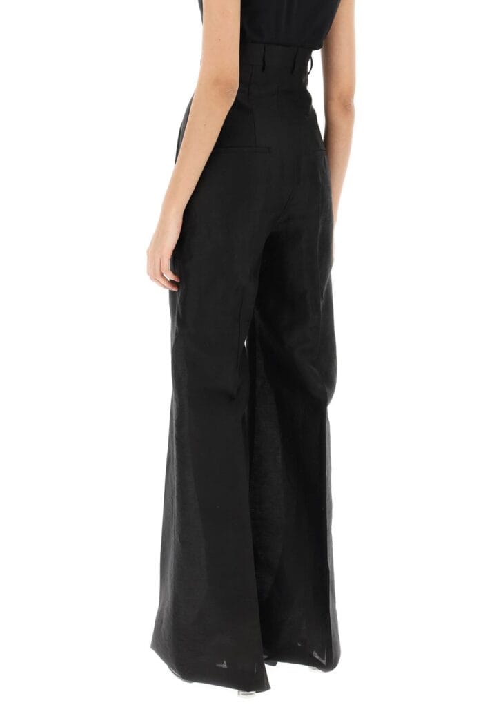 Rick Owens 'dirt Cooper' Ultra-high Waist Linen Pants