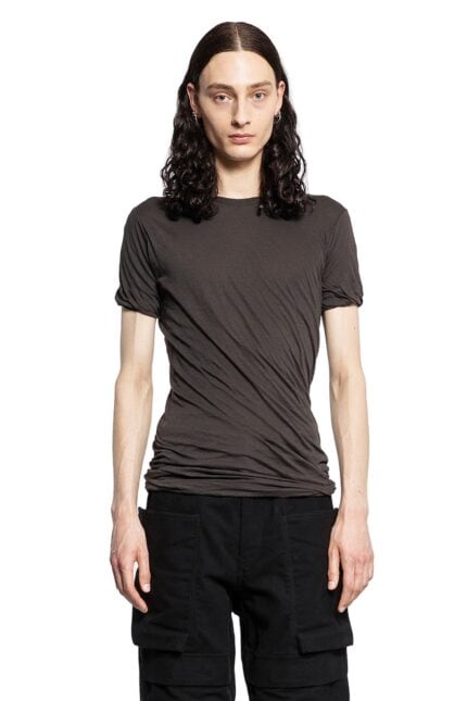 RICK OWENS Double Short Sleeve Tee In Unstable Cotton