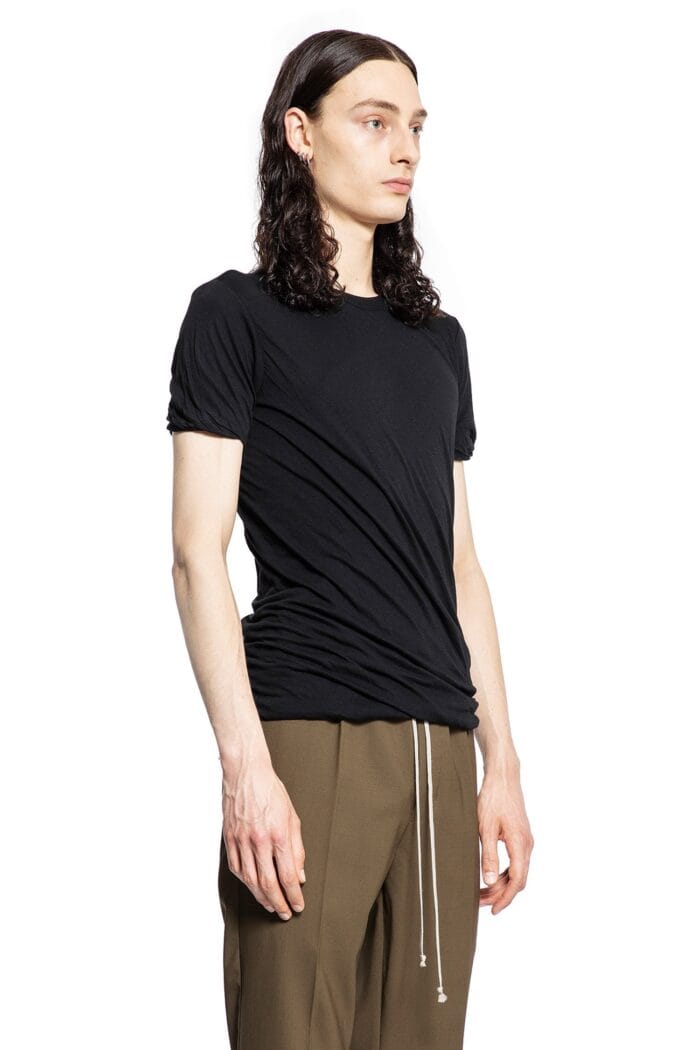 RICK OWENS Double Short Sleeve Tee In Unstable Cotton