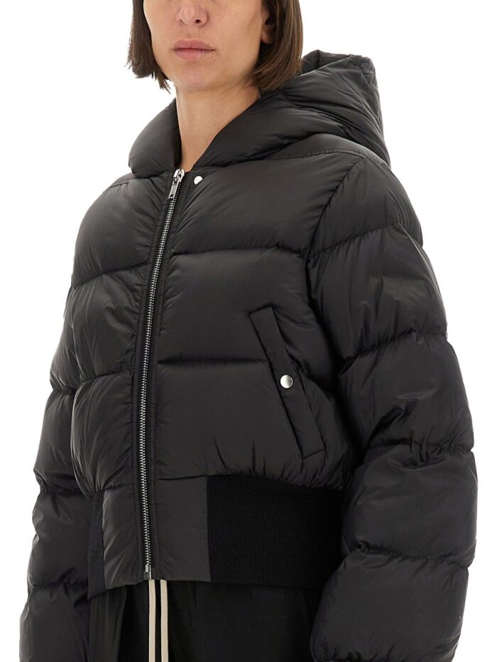 RICK OWENS DOWN JACKET WITH HOOD
