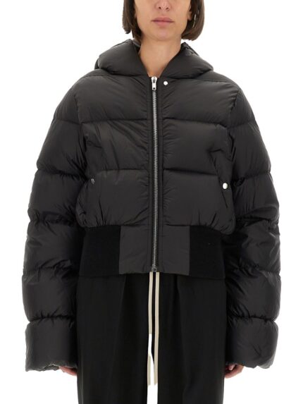 RICK OWENS DOWN JACKET WITH HOOD