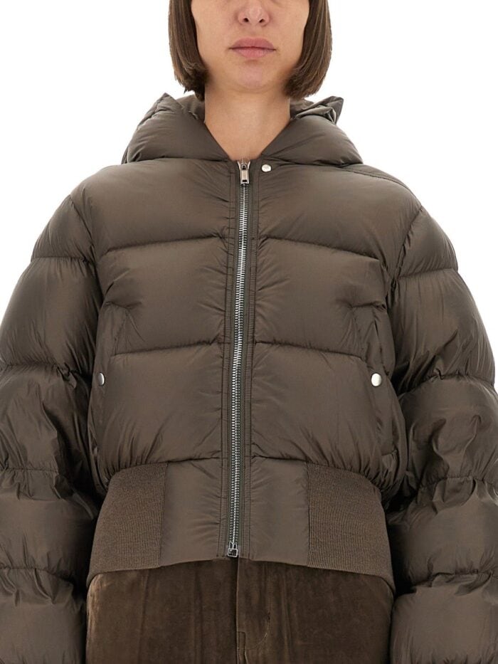 RICK OWENS DOWN JACKET WITH HOOD