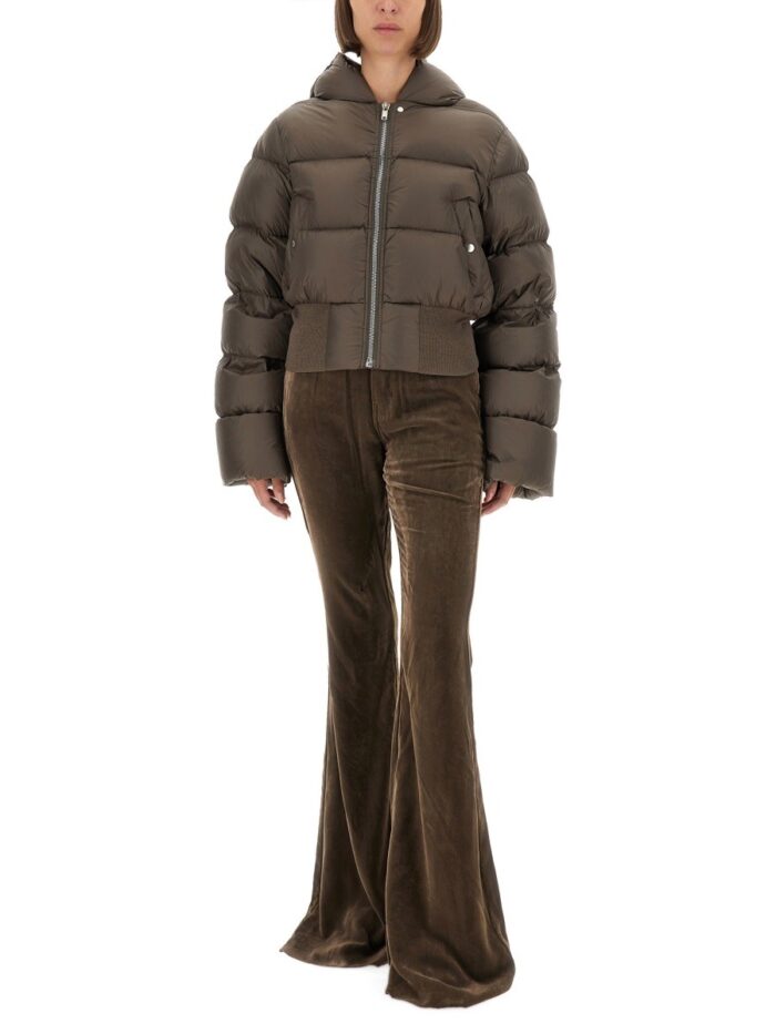 RICK OWENS DOWN JACKET WITH HOOD