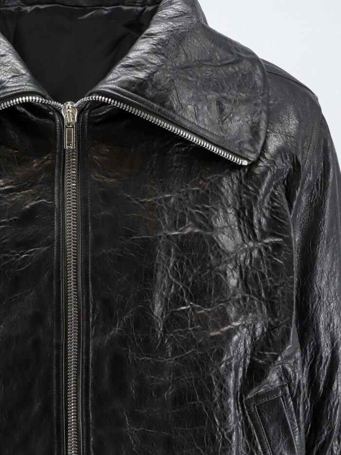 RICK OWENS Dracuflight Leather Jacket