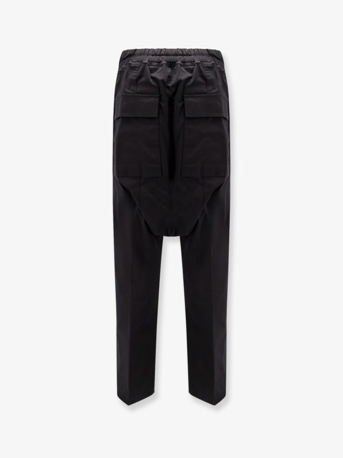 RICK OWENS Drawstring Long Certified Cotton Trousers