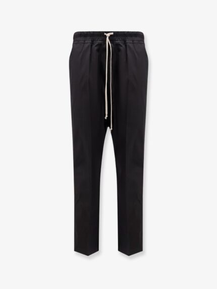RICK OWENS Drawstring Long Certified Cotton Trousers
