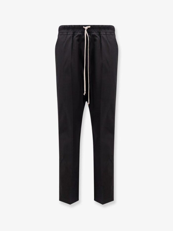 RICK OWENS Drawstring Long Certified Cotton Trousers