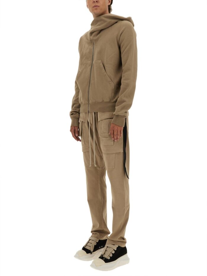 RICK OWENS DRKSHDW ASYMMETRICAL ZIPPER SWEATSHIRT
