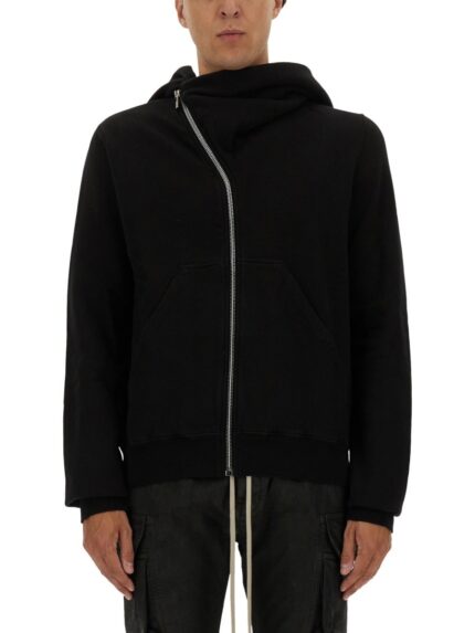 RICK OWENS DRKSHDW ASYMMETRICAL ZIPPER SWEATSHIRT