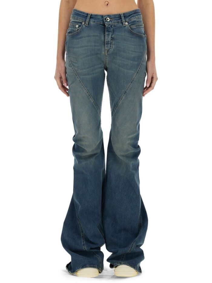 RICK OWENS DRKSHDW "BIAS BOOTCUT" DENIM PANTS