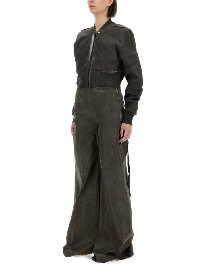 RICK OWENS DRKSHDW CROPPED BOMBER JACKET "FLIGHT JKT"