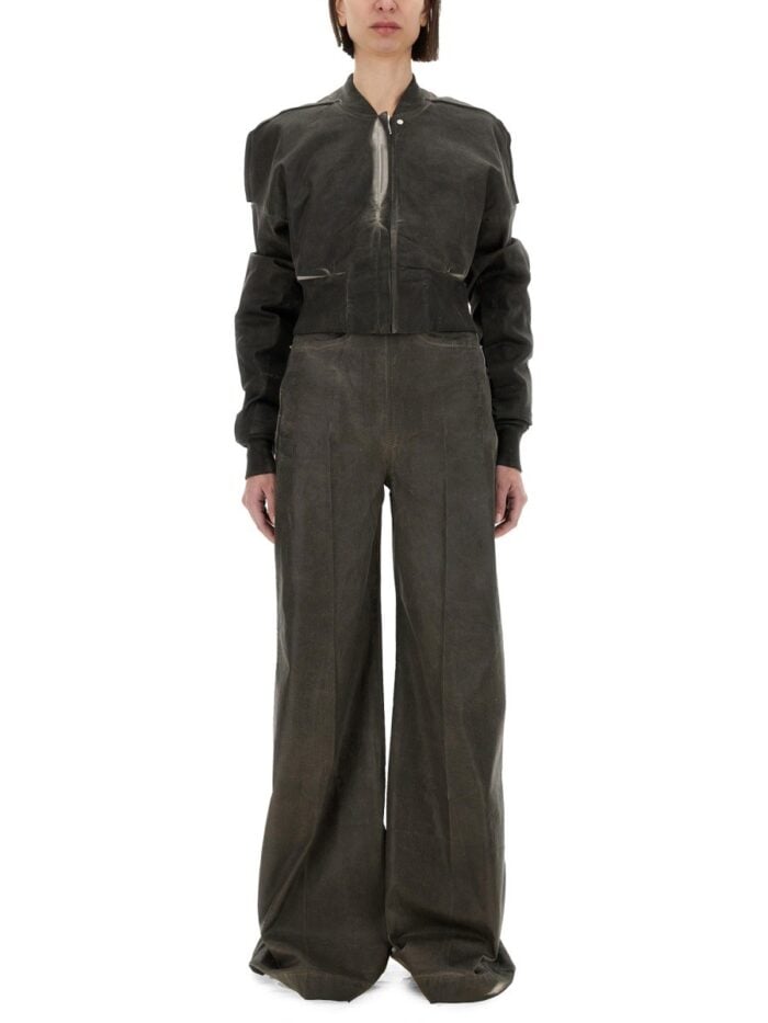 RICK OWENS DRKSHDW CROPPED BOMBER JACKET "FLIGHT JKT"
