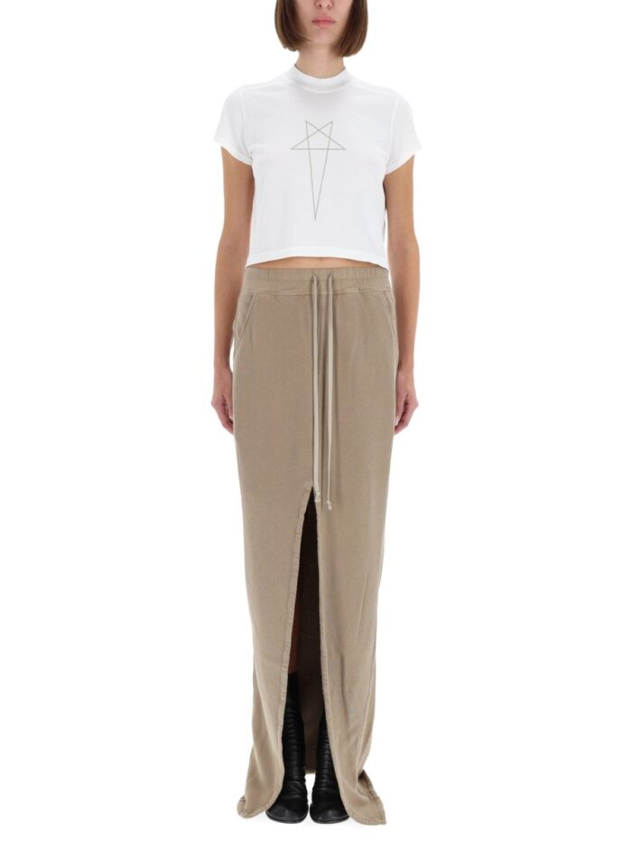 rick owens drkshdw "cropped small" t shirt RICK OWENS DRKSHDW "CROPPED SMALL" T-SHIRT