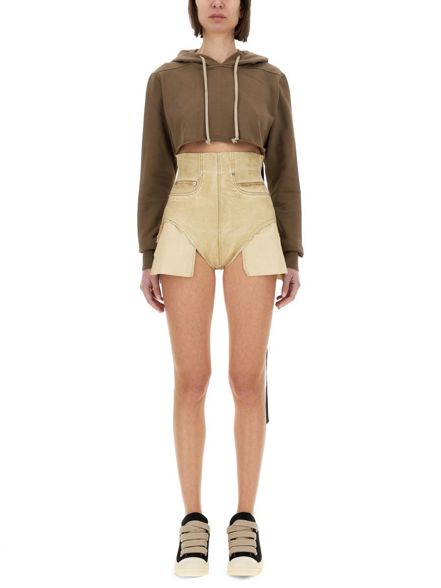 RICK OWENS DRKSHDW CROPPED SWEATSHIRT