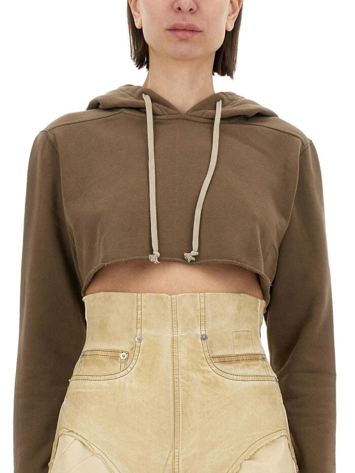 RICK OWENS DRKSHDW CROPPED SWEATSHIRT