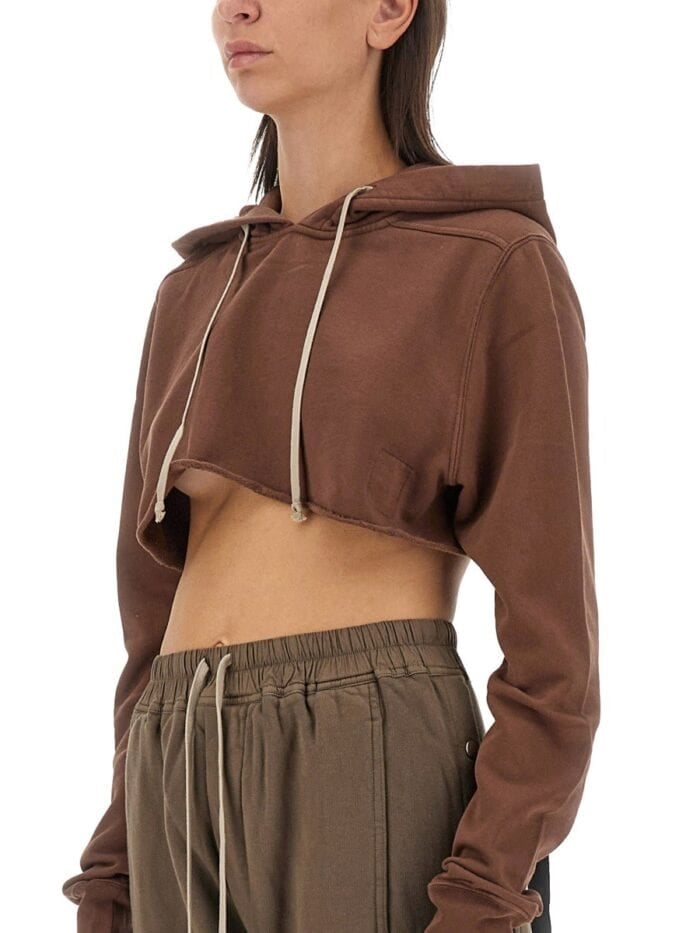 RICK OWENS DRKSHDW CROPPED SWEATSHIRT