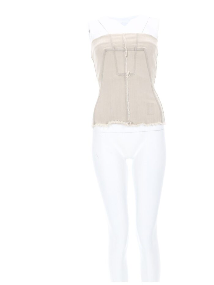 RICK OWENS DRKSHDW DENIM BUSTIER TOP
