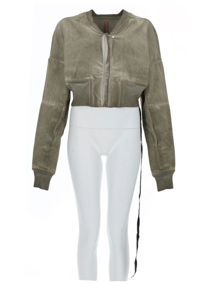 RICK OWENS DRKSHDW DENIM "FLIGHT" BOMBER JACKET