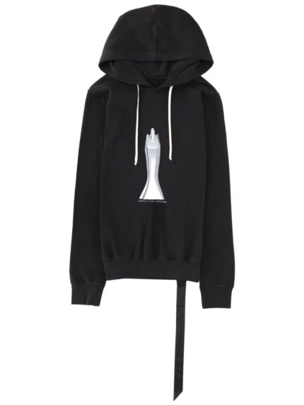 RICK OWENS DRKSHDW FELPA CON CAPPUCCIO OVERSIZE