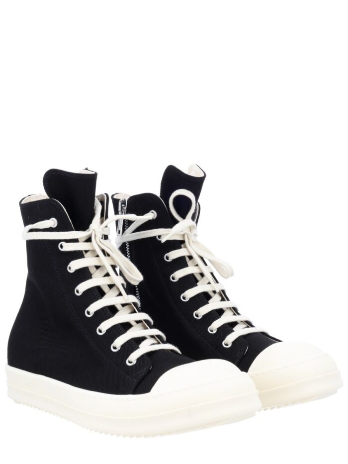 RICK OWENS DRKSHDW HIGH DENIM SNEAKER