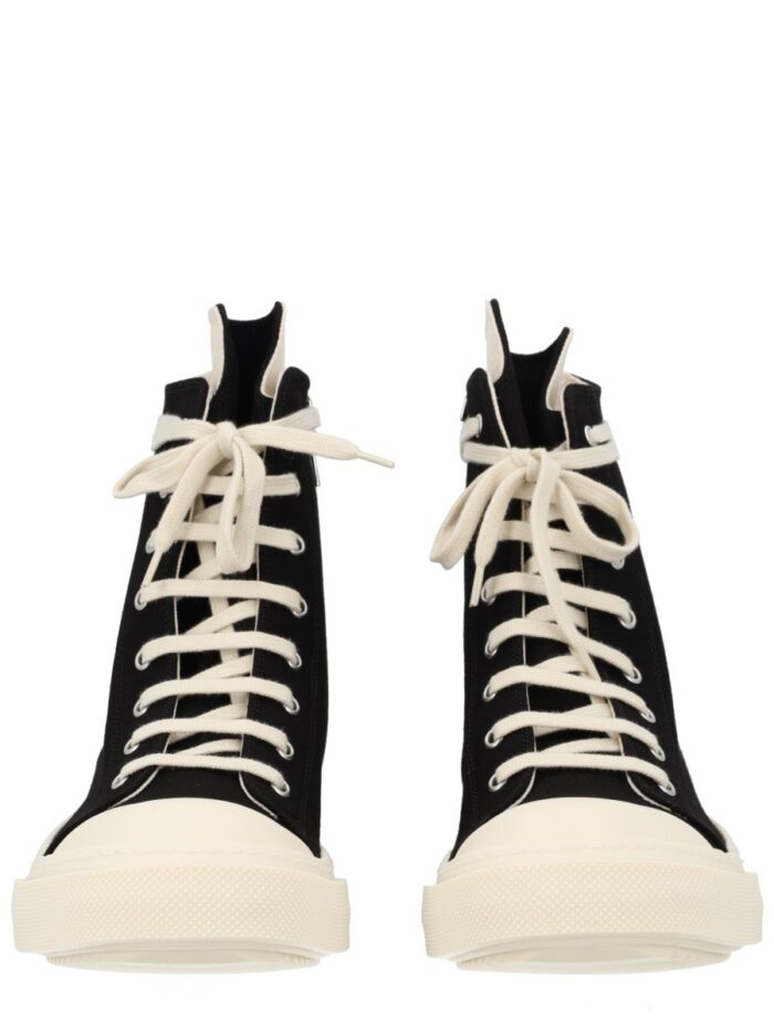 RICK OWENS DRKSHDW HIGH DENIM SNEAKER